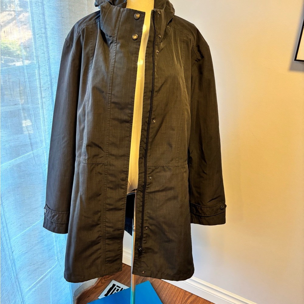 Kirkland Signature Dark Gray Hooded Raincoat